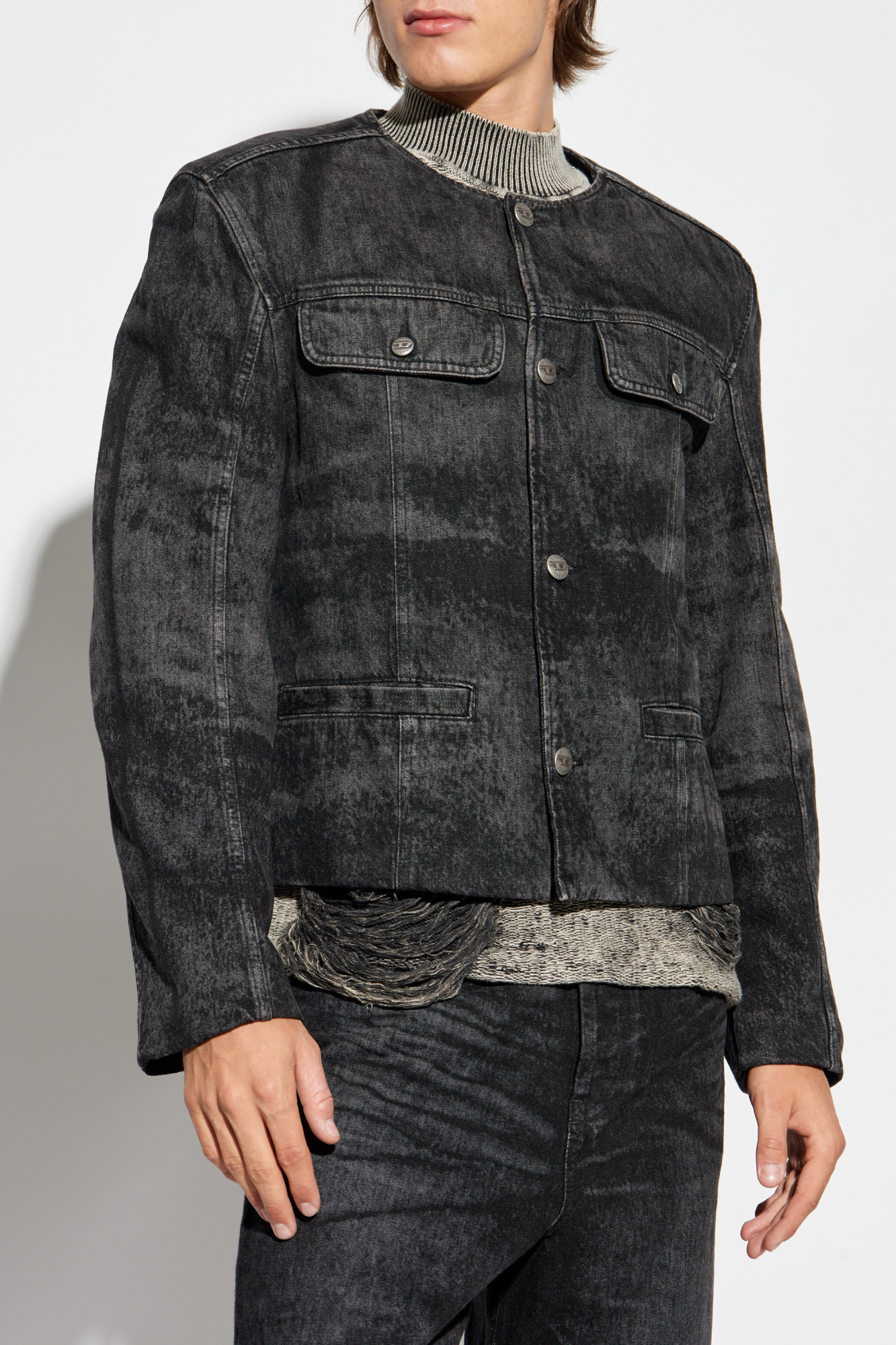 Grey Denim jacket `D-ABERDEEN-FSH2` Diesel - Vitkac AS